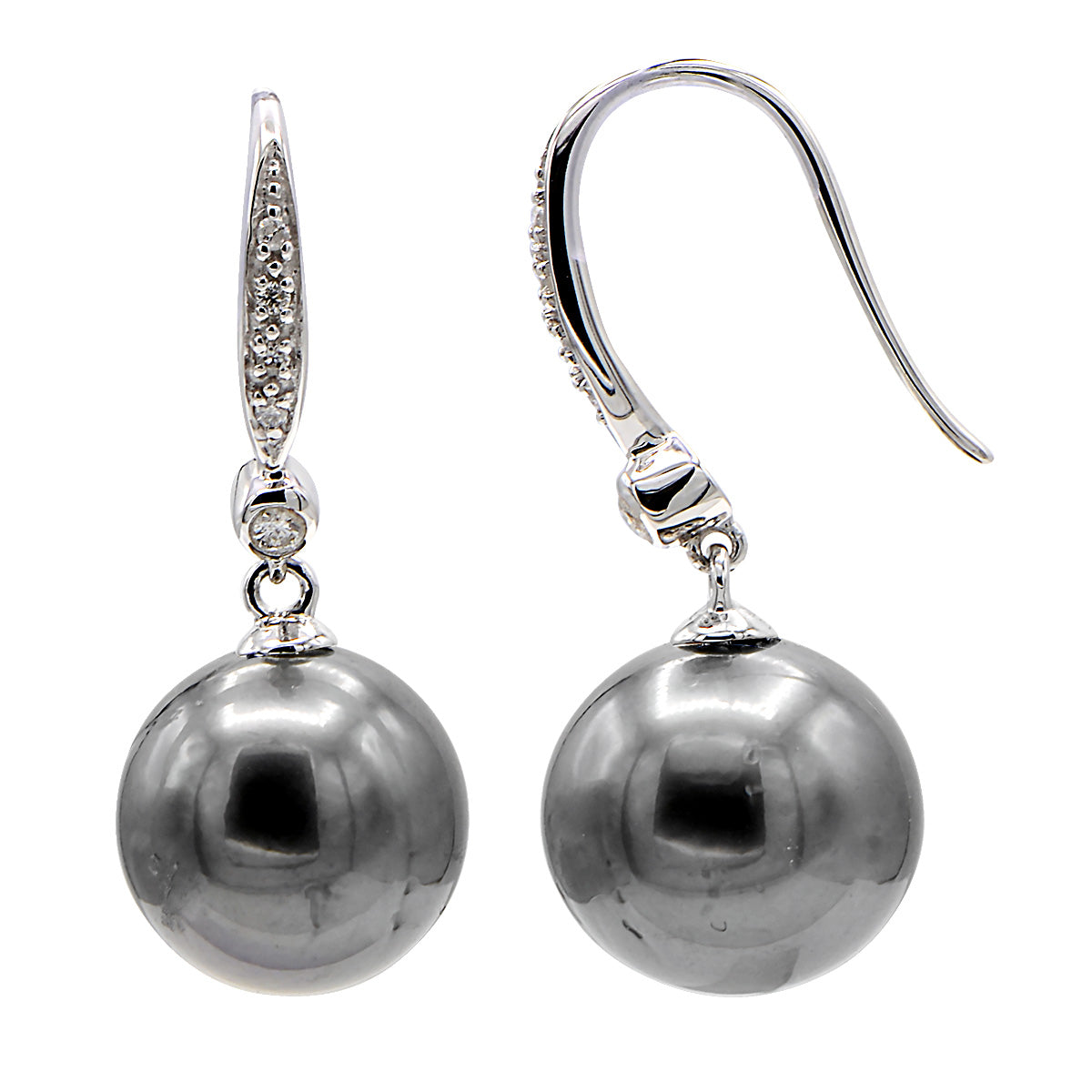 14KW Freshwater Pearl Earrings, 8-9mm