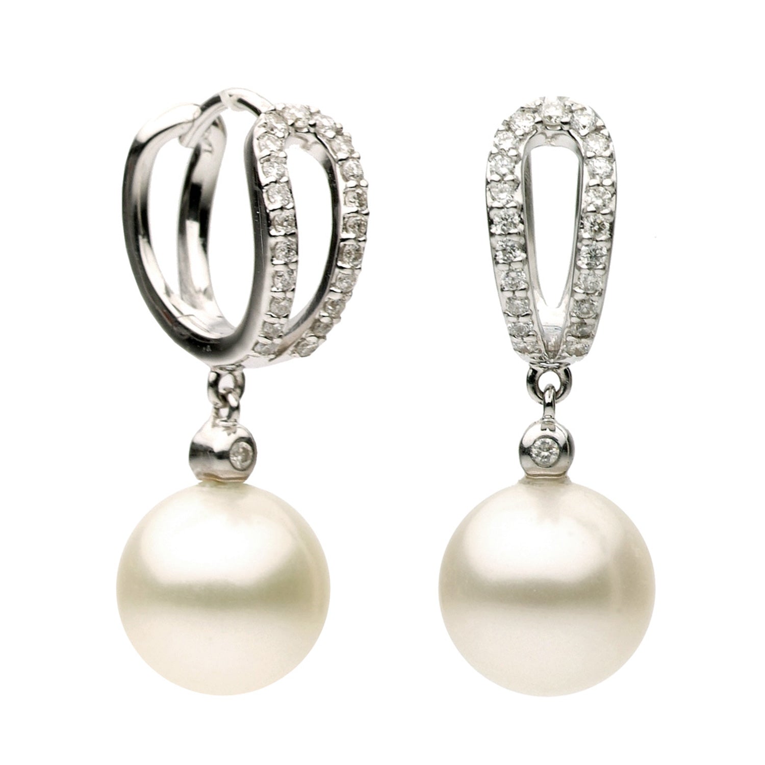 14KW Freshwater Pearl Earrings, 9-10mm