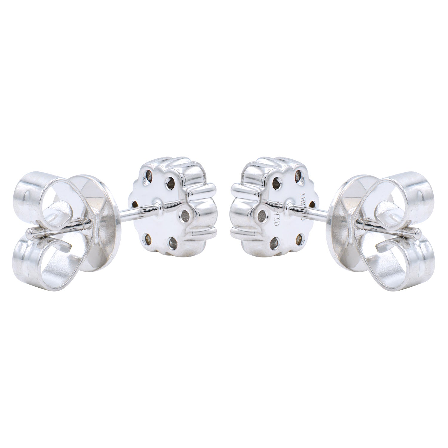 18KW Diamond Stud Earrings