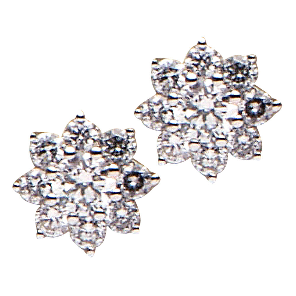 18KW Diamond Stud Earrings