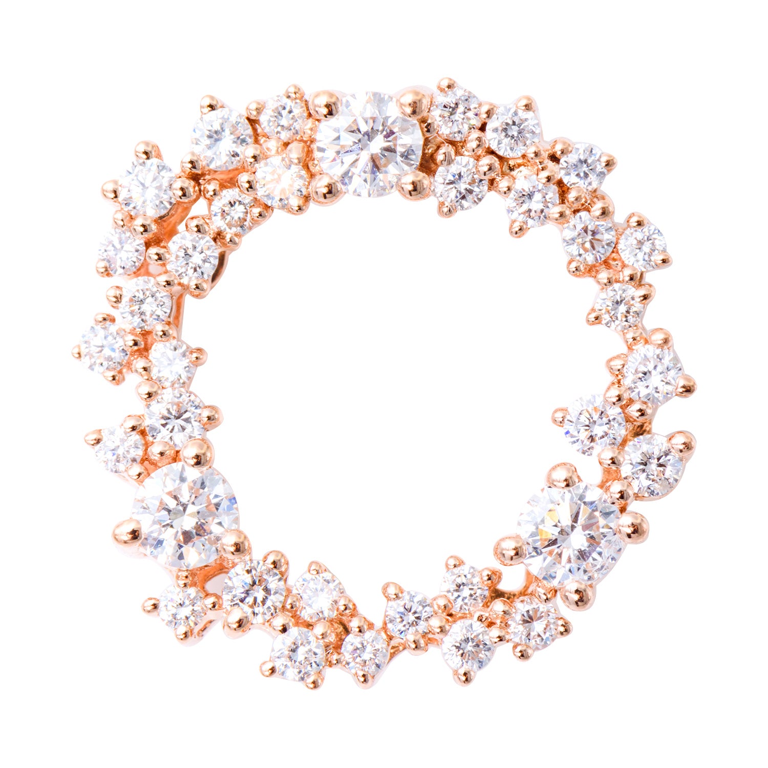 18KR Diamond Stud Earrings