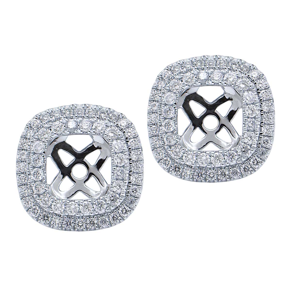 18KW Diamond Jacket Earrings