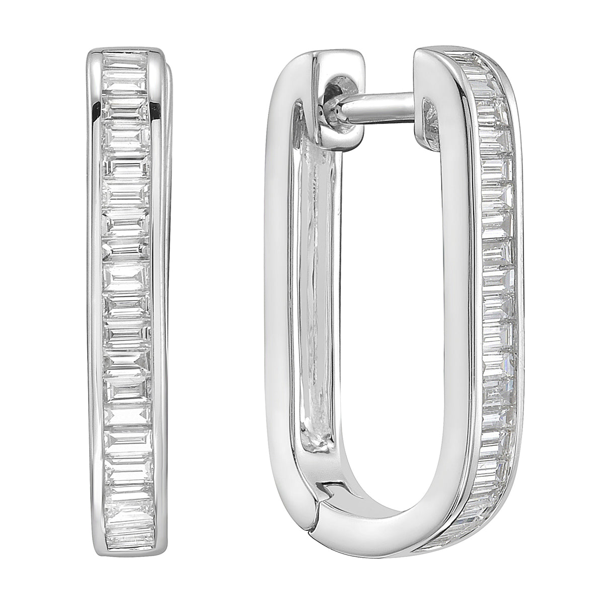 E056671 - Earrings 18KW/3.5G 42BD-0.47CT
