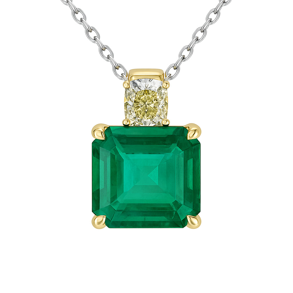 EP055801Y - Pendant 18KY/1.6G 1EMER-4.48CT 1YD-0.64CT