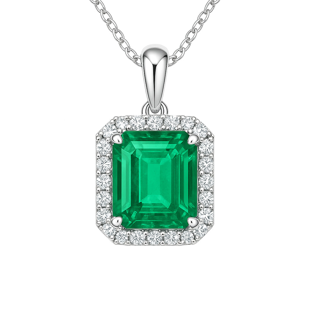 EP055819 - Pendant 18KW/2.6G 1EMER-4.13CT 22RD-0.29CT