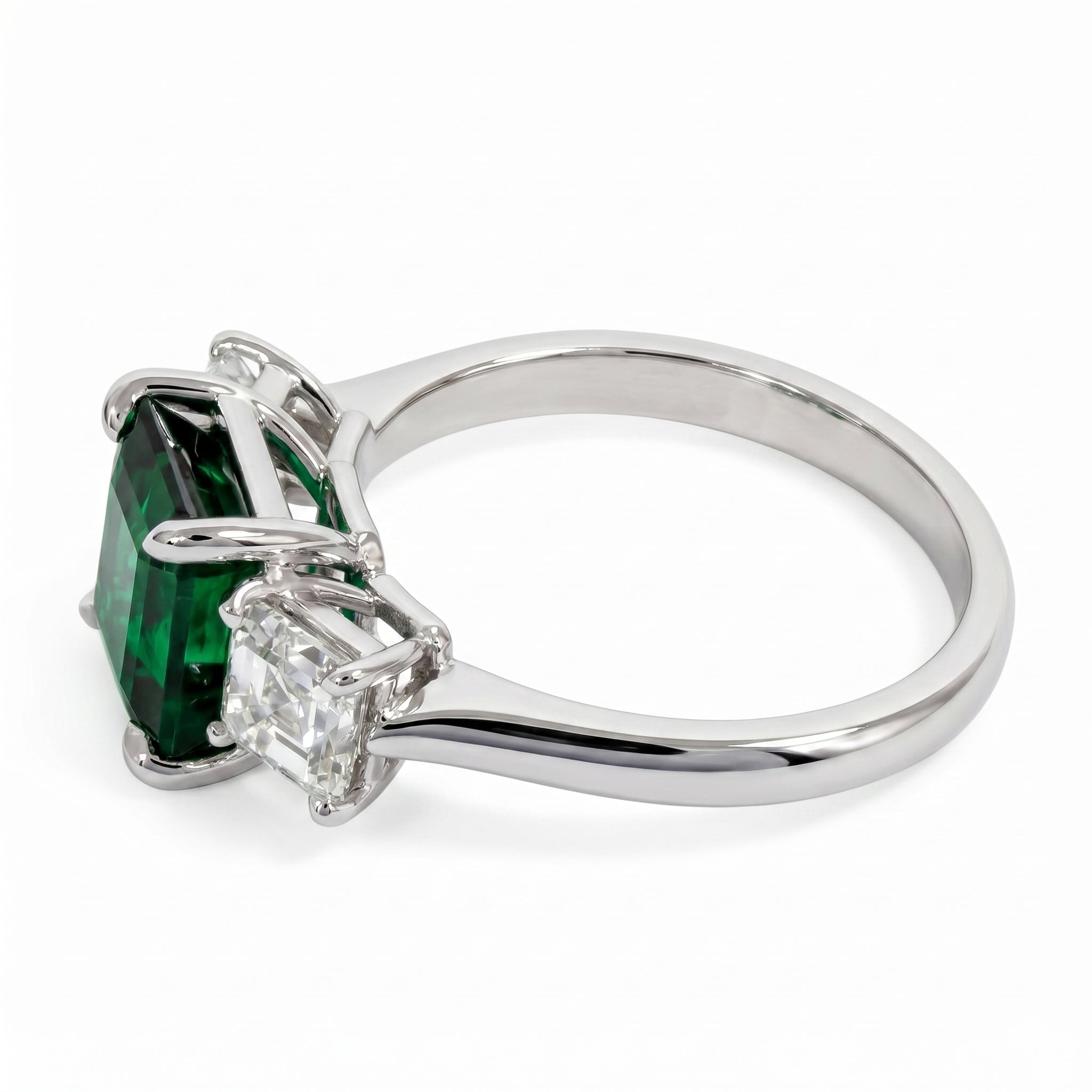 ER057072 - Ring/18KW 1ENER-2.25CT 2ASH-1.22CT GIA-DIA