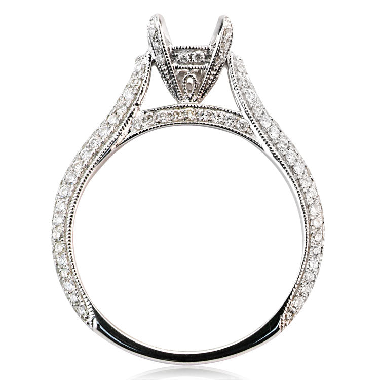 18K White Gold Engagement Ring, 1.7ct