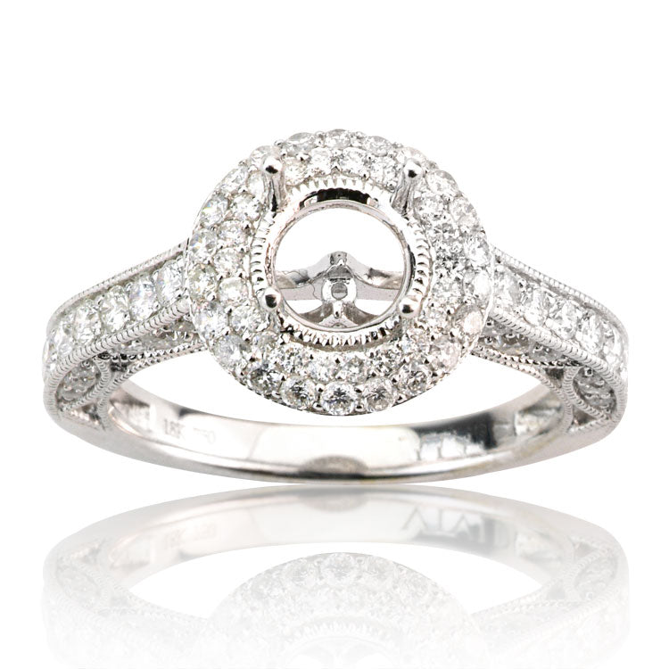 18KW Engagement Ring