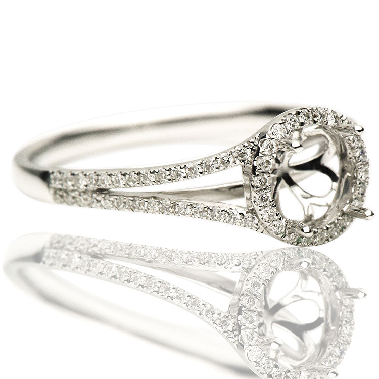 18K White Gold Engagement Ring, 1.55ct