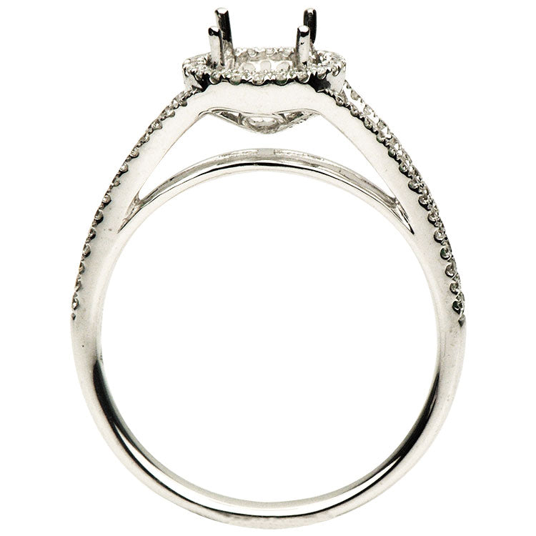 18K White Gold Engagement Ring, 1.55ct