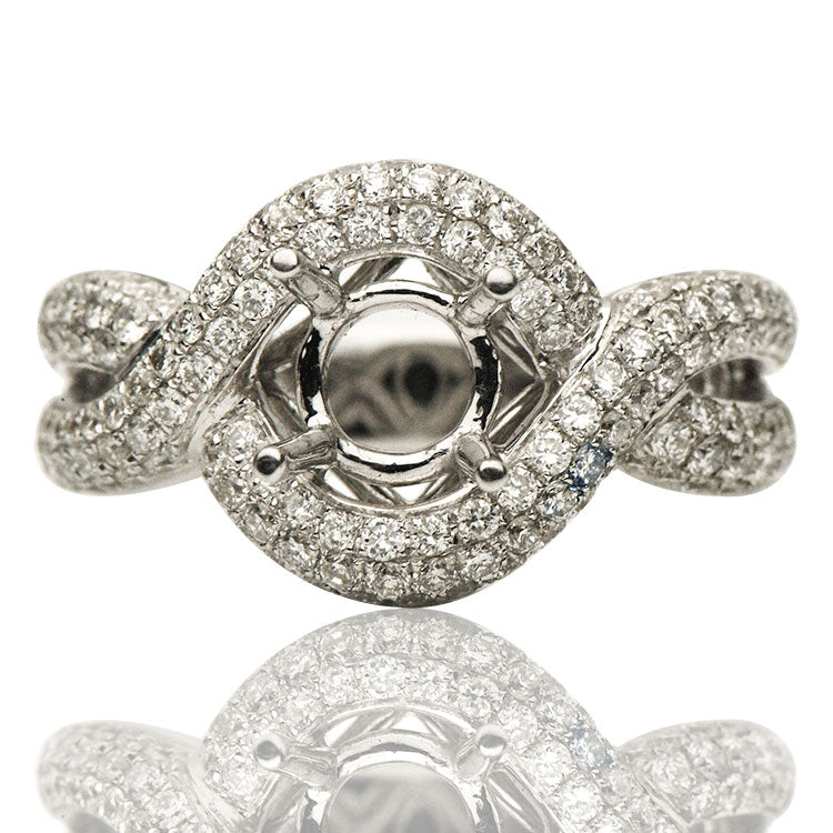 18K White Gold Engagement Ring, 2.39ct