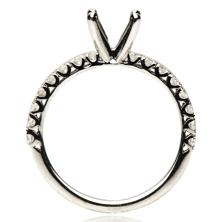 18K White Gold Engagement Ring, 3.26ct