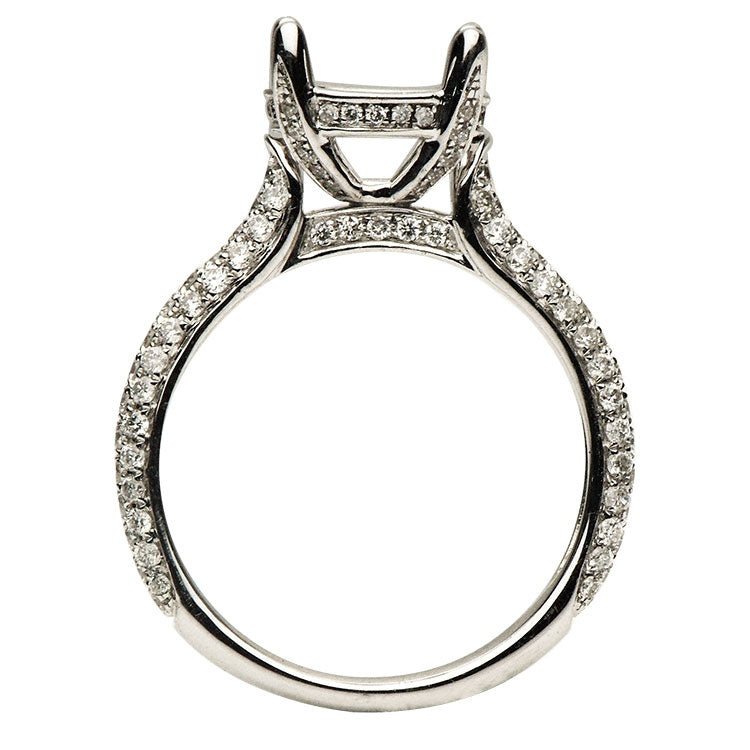 18K White Gold Engagement Ring, 3.62ct