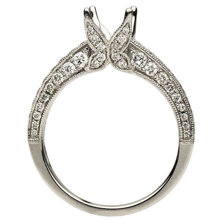 18K White Gold Engagement Ring, 0.73ct