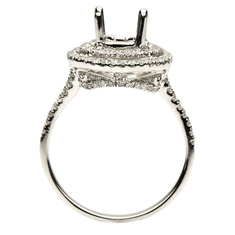 18K White Gold Engagement Ring, 0.54ct