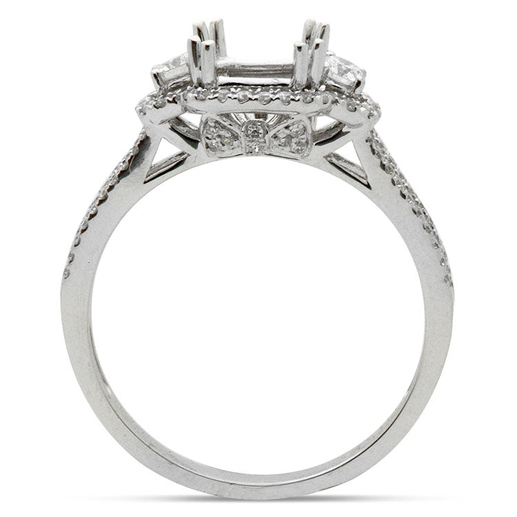 18K White Gold Engagement Ring, 0.39ct