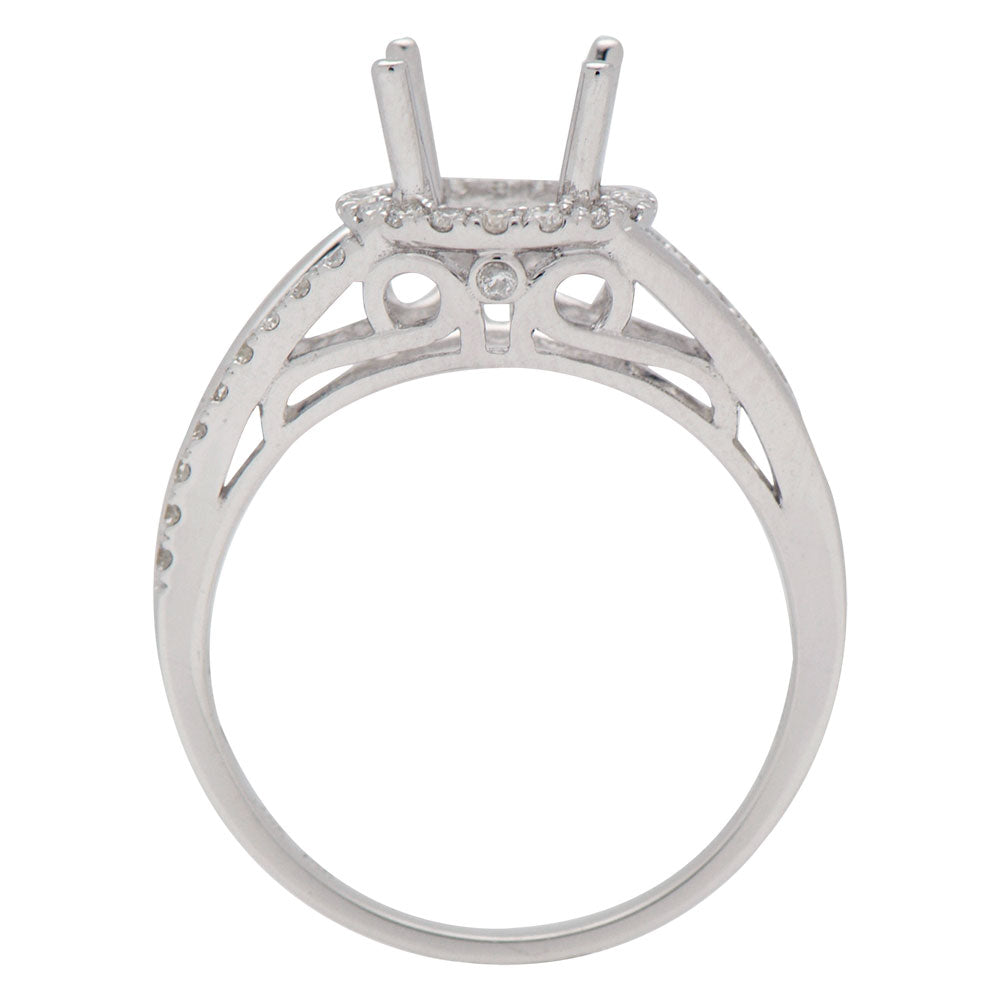 18K White Gold Engagement Ring, 0.32ct