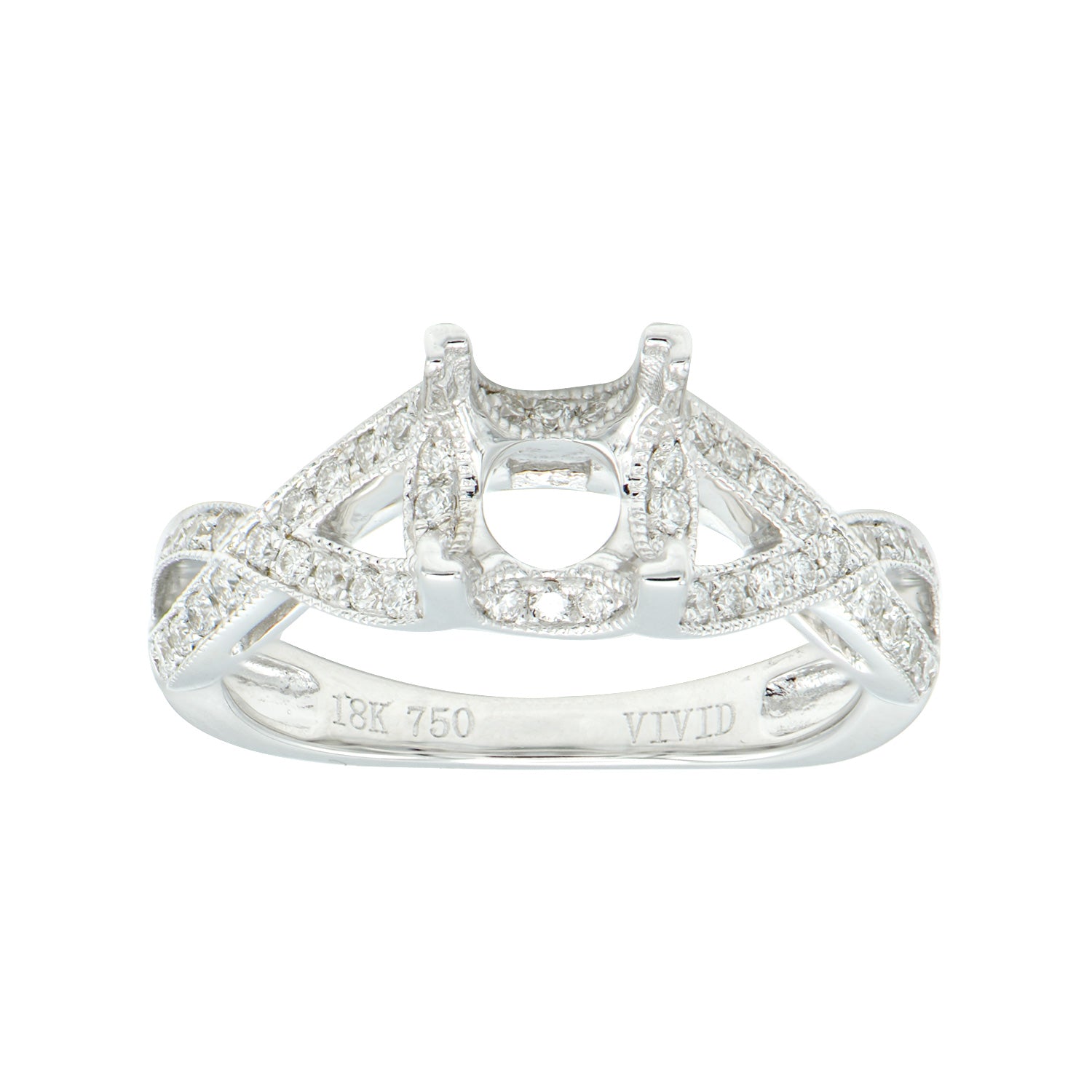 18KW Engagement Ring