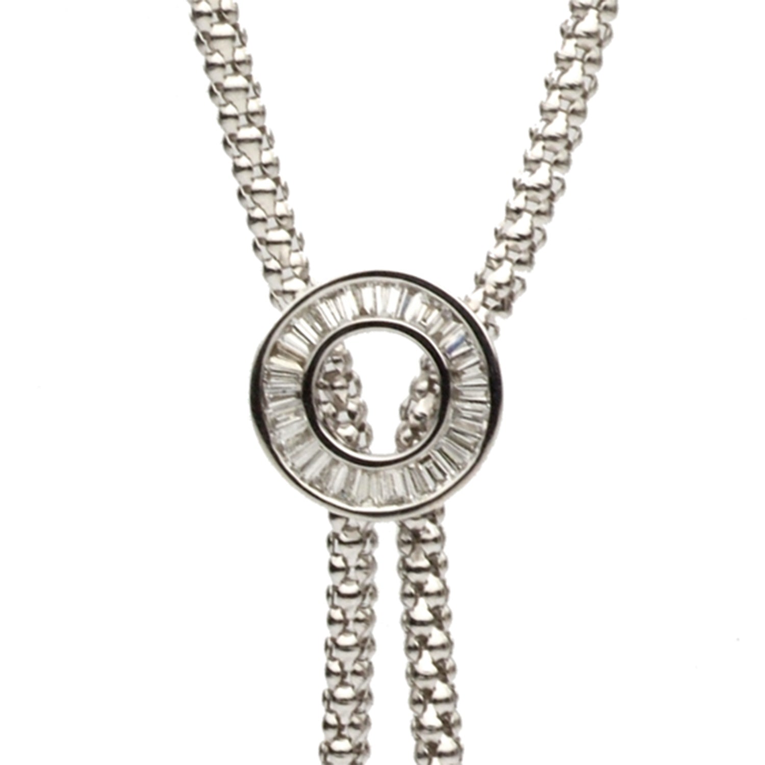 18K White Gold Tahitian/South Sea Pearl Necklace, 12-13mm, 0.61ct