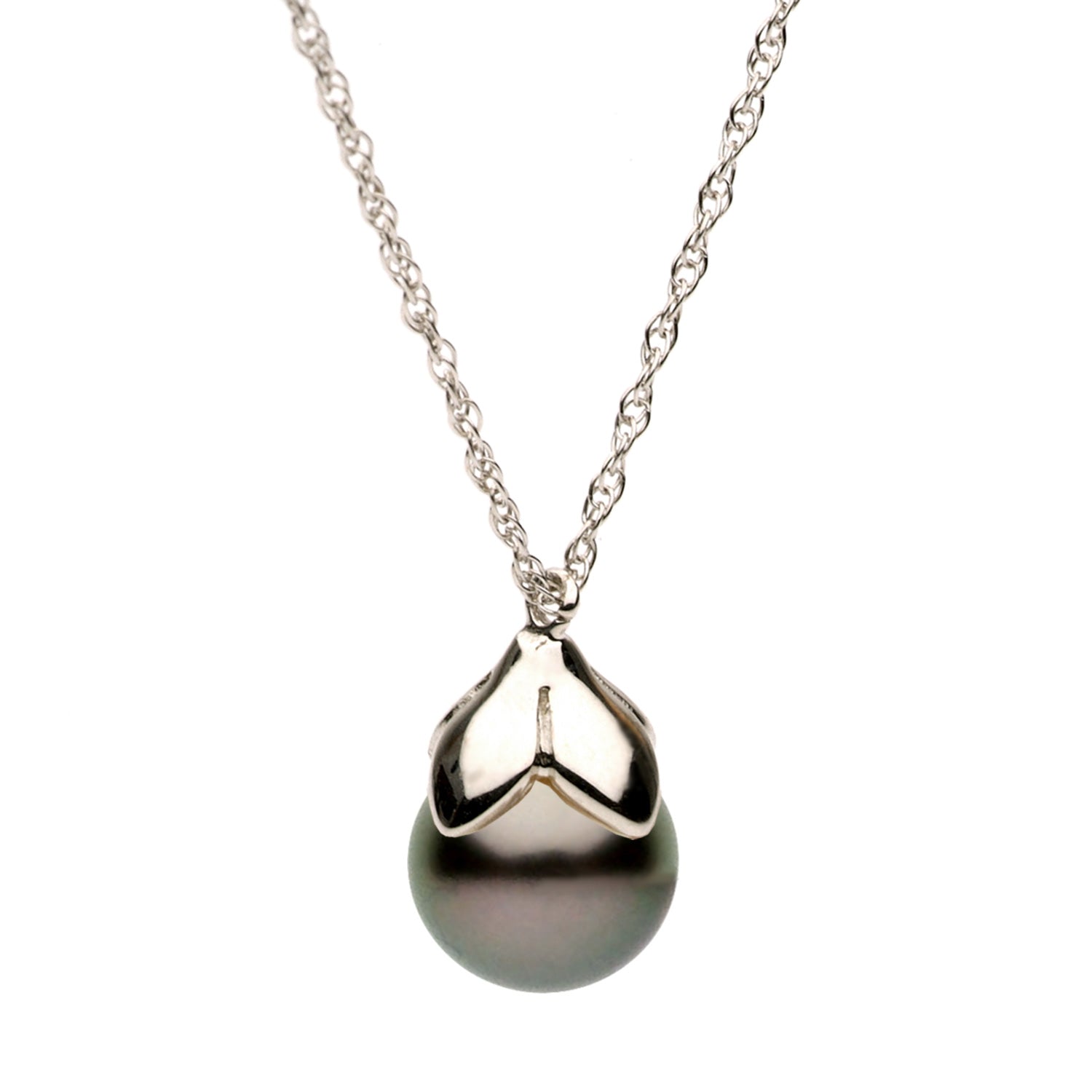 14K Tahitian Pearl Pendant, 10-11mm