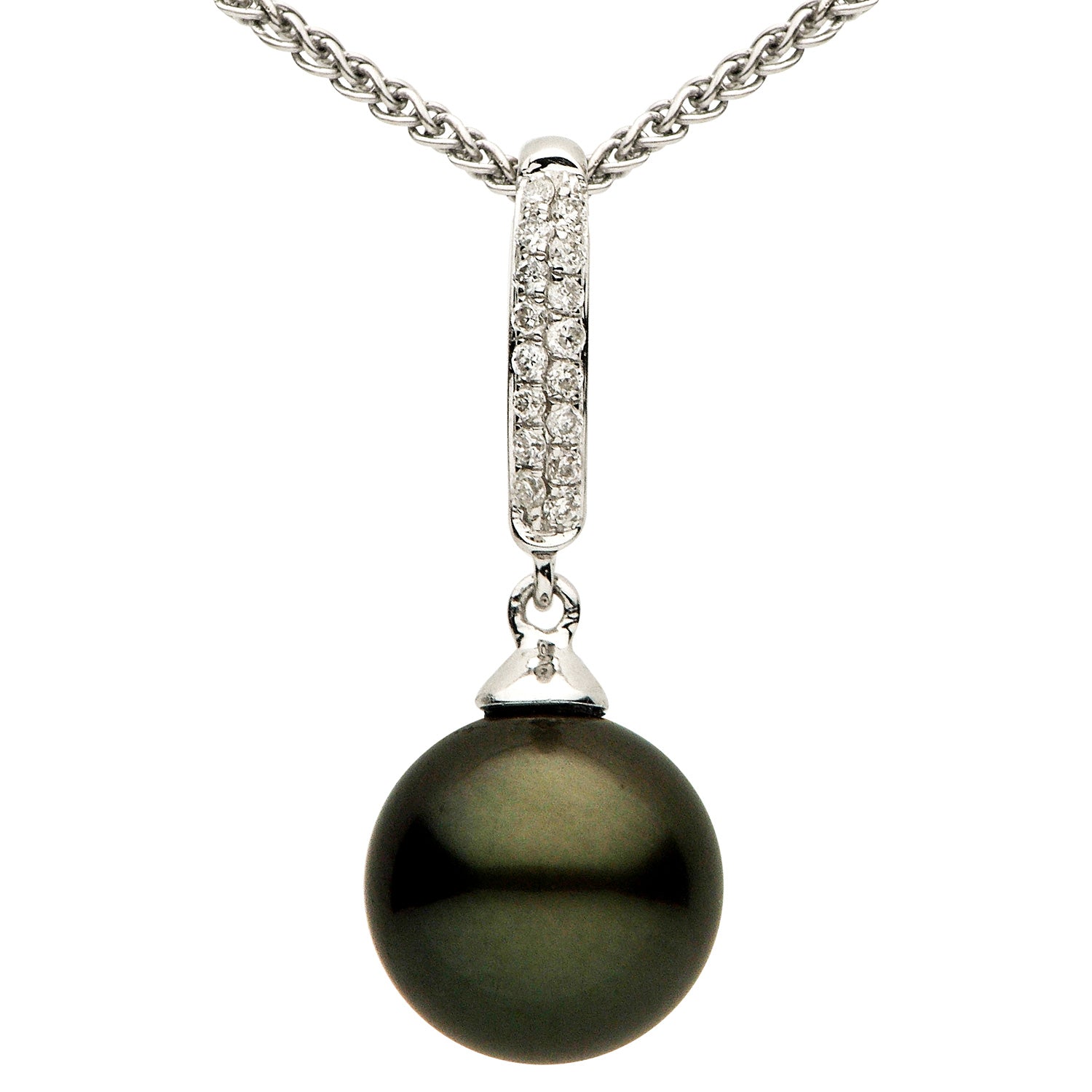 18KW Tahitian Pearl Pendant, 8-9mm