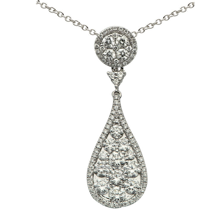 18KW Diamond Pendant