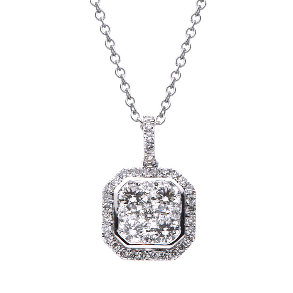 18KW Diamond Pendant