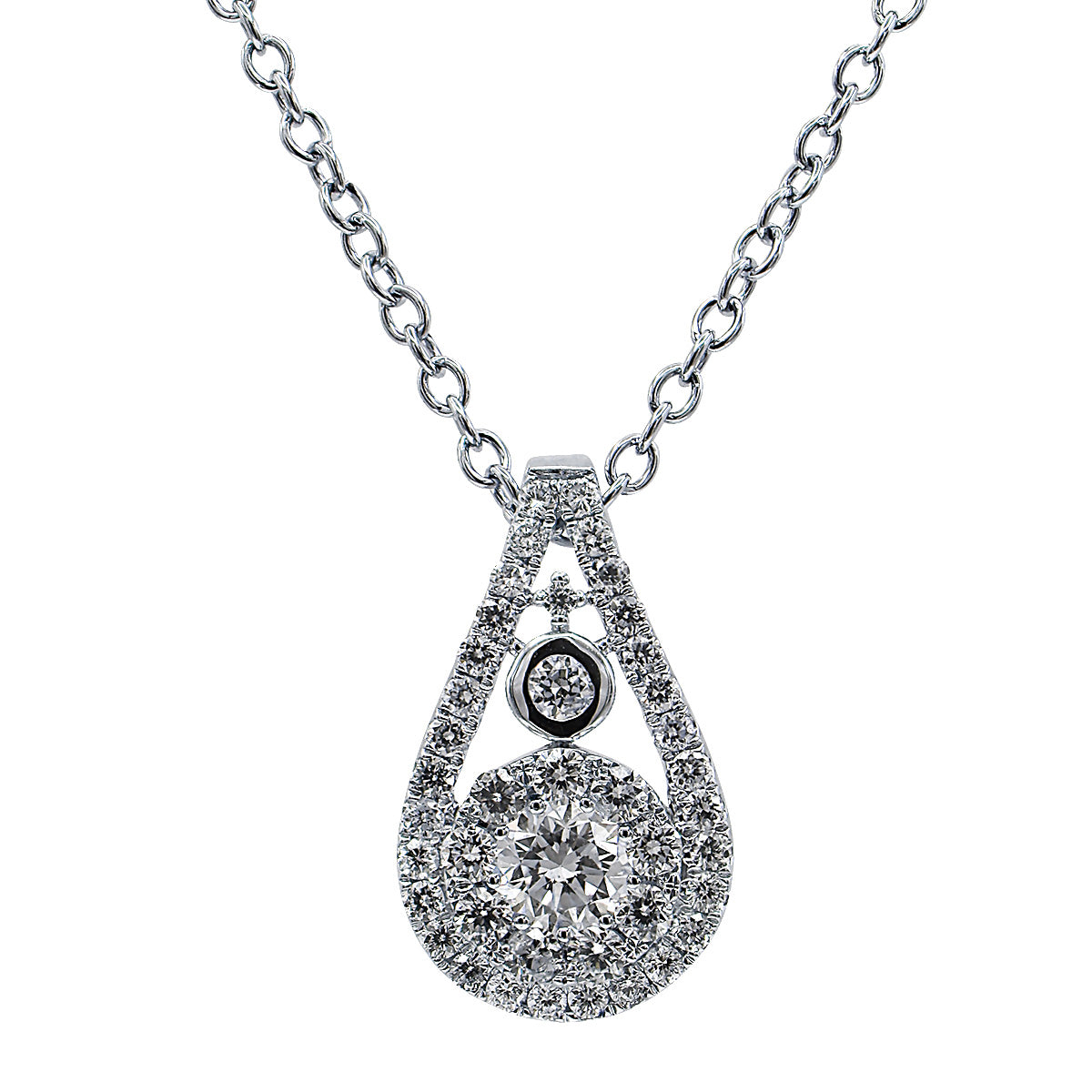 18KW Diamond Pendant