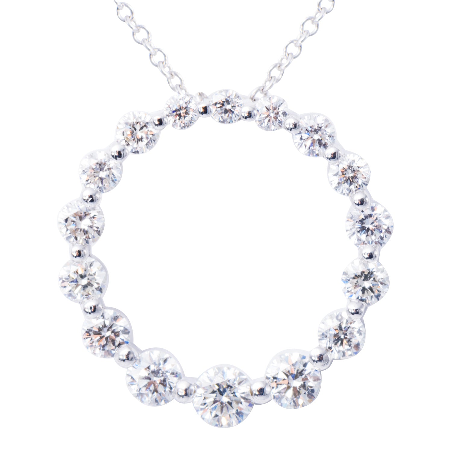 18KW Diamond Pendant