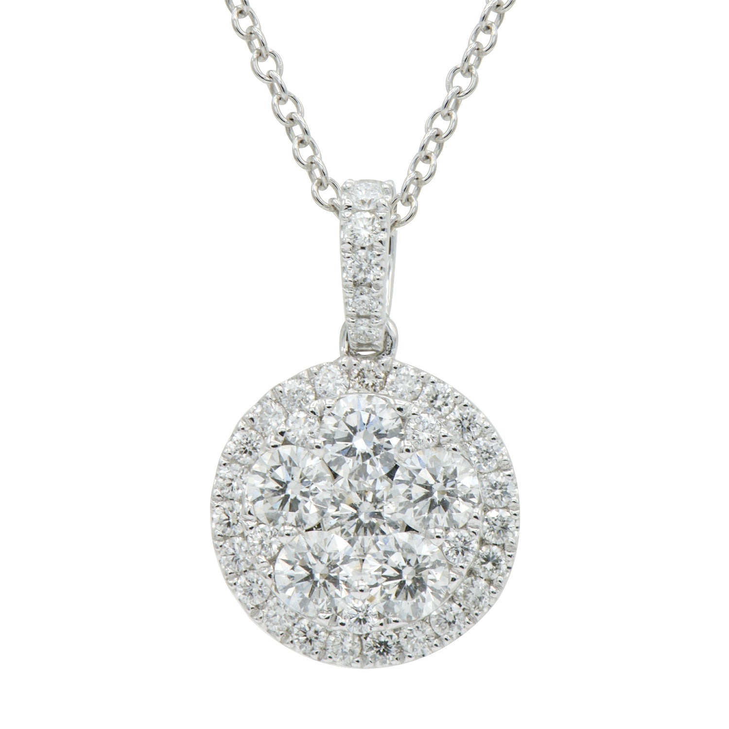 18KW Diamond Pendant