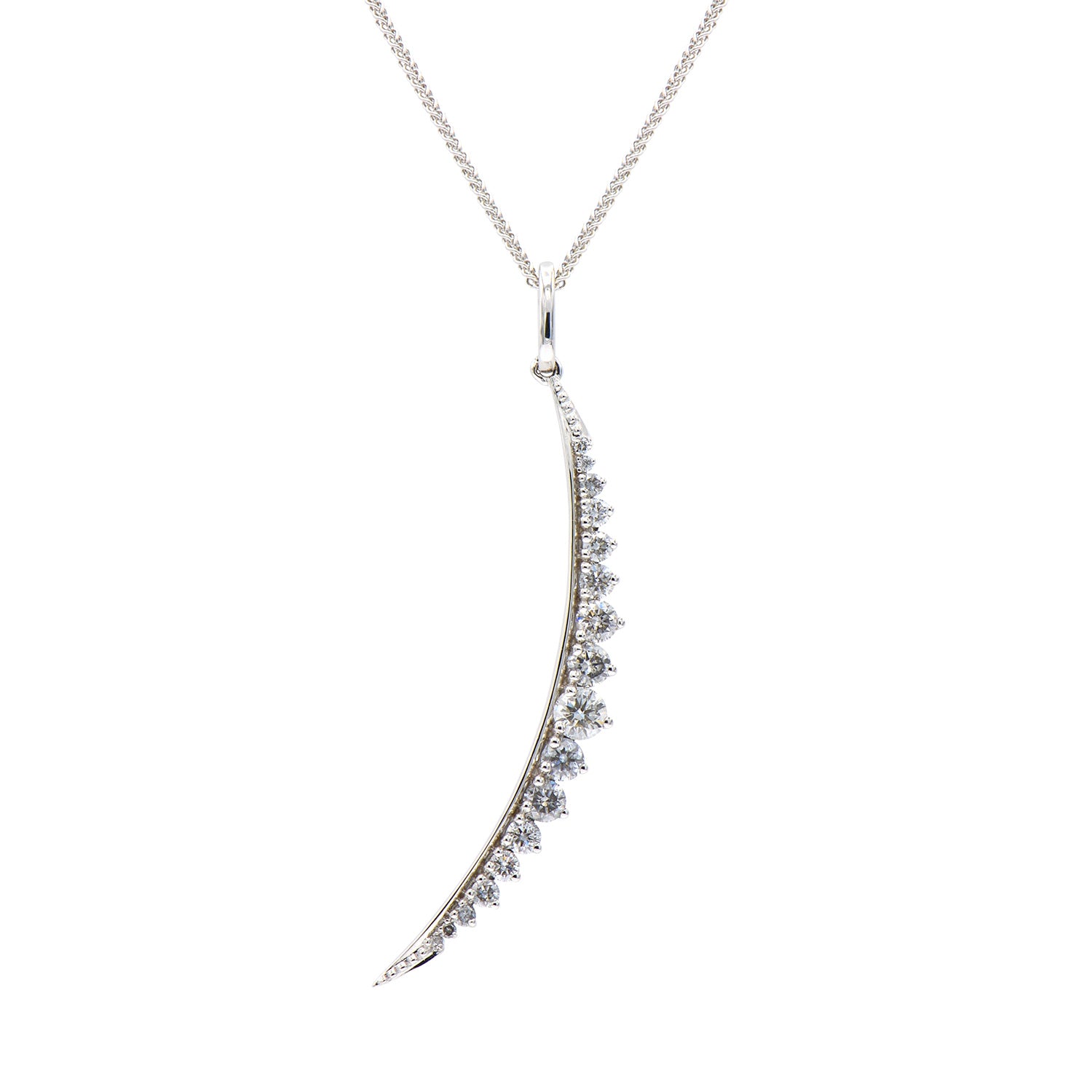 18KW Diamond Pendant