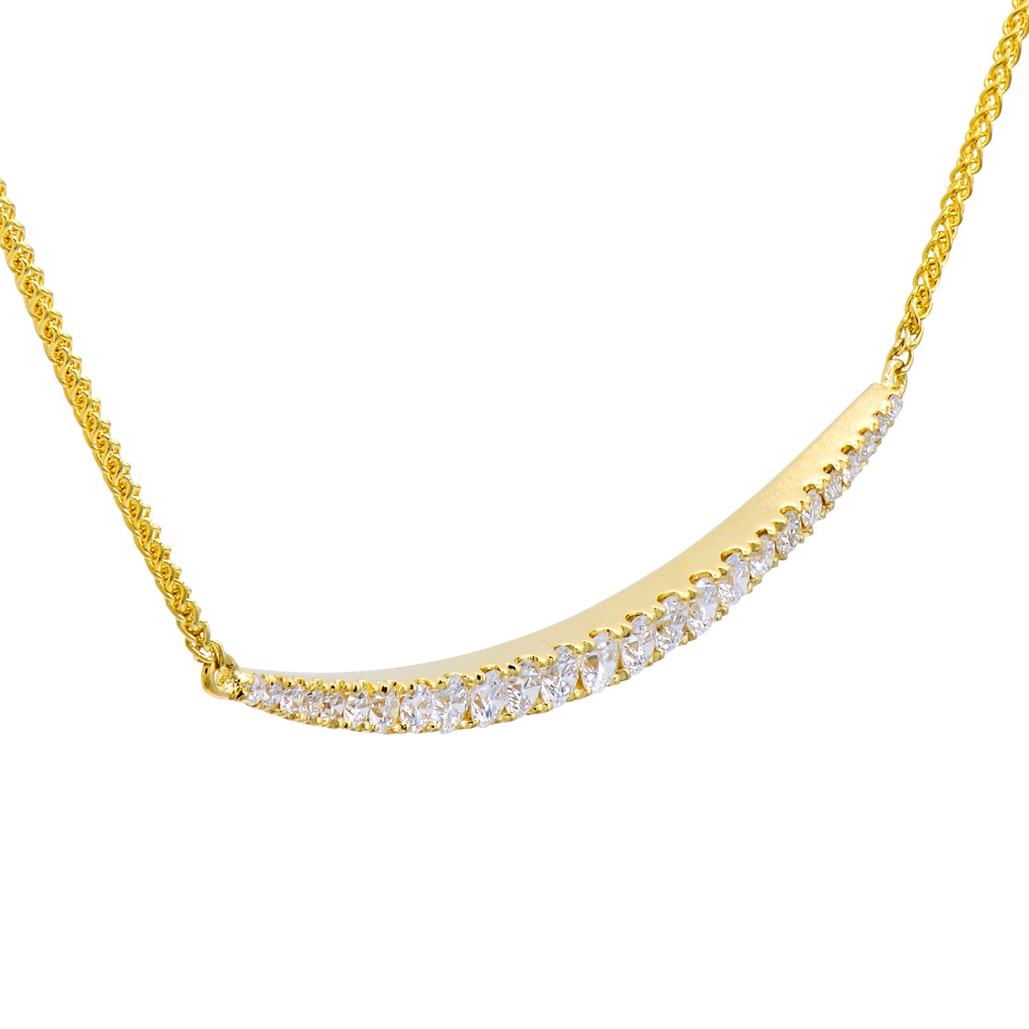 18K Yellow Gold Diamond Pendant, 0.47ct