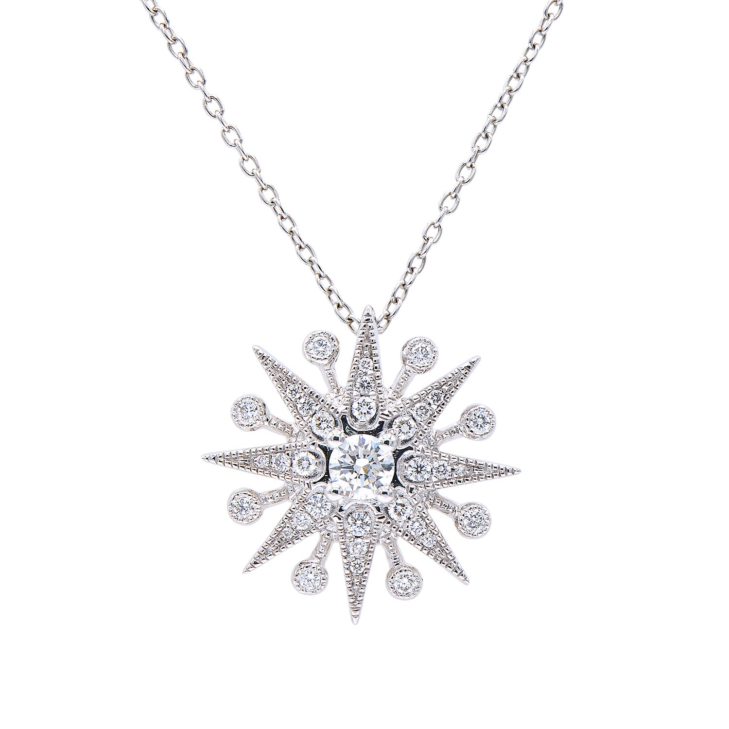 18KW Diamond Pendant