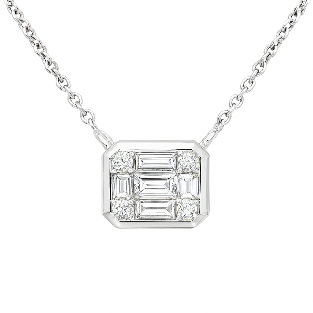 P056130 - Pendant 18KW/3.2G 4RD-0.06CT 5BD-0.35CT
