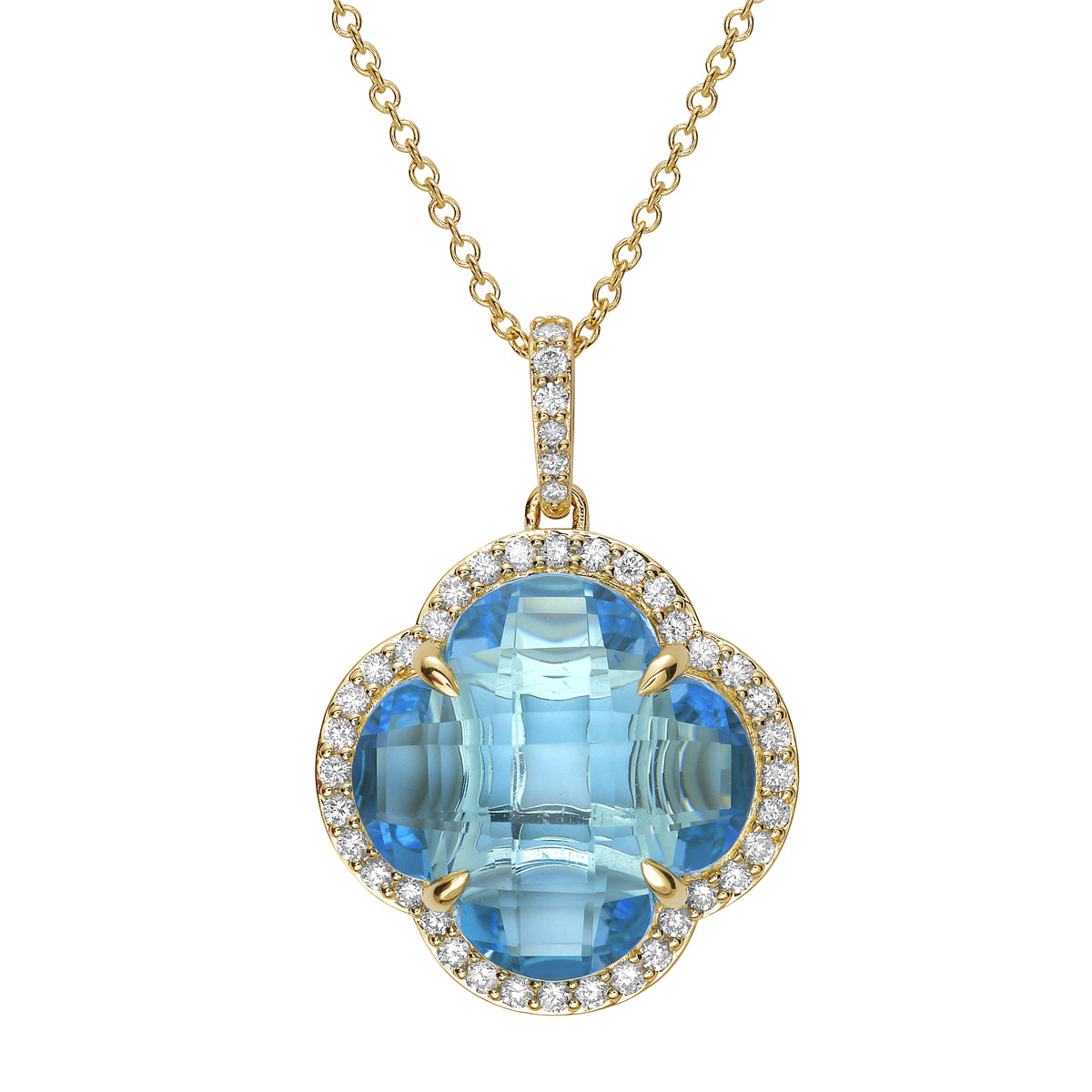 Clover Semi Precious Pendant, 8.19ct