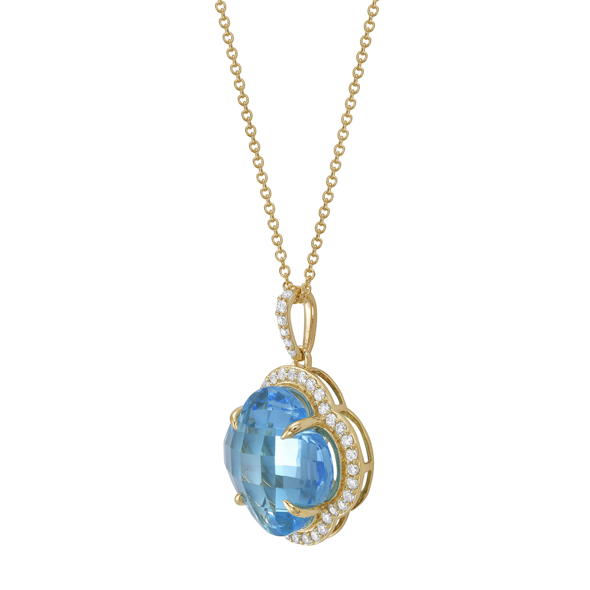 Clover Semi Precious Pendant, 8.19ct
