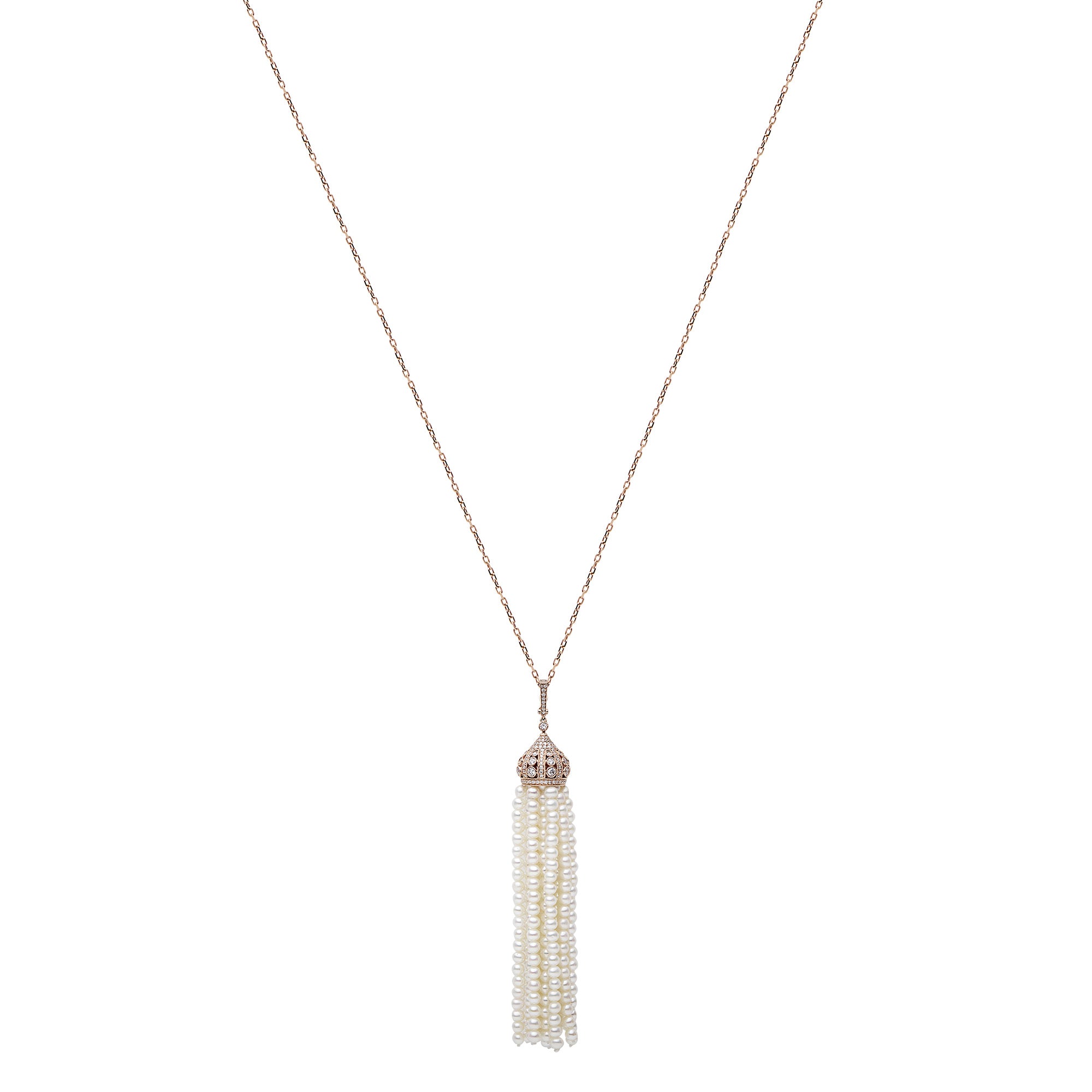 18K Rose Gold Freshwater Pearl Pendant