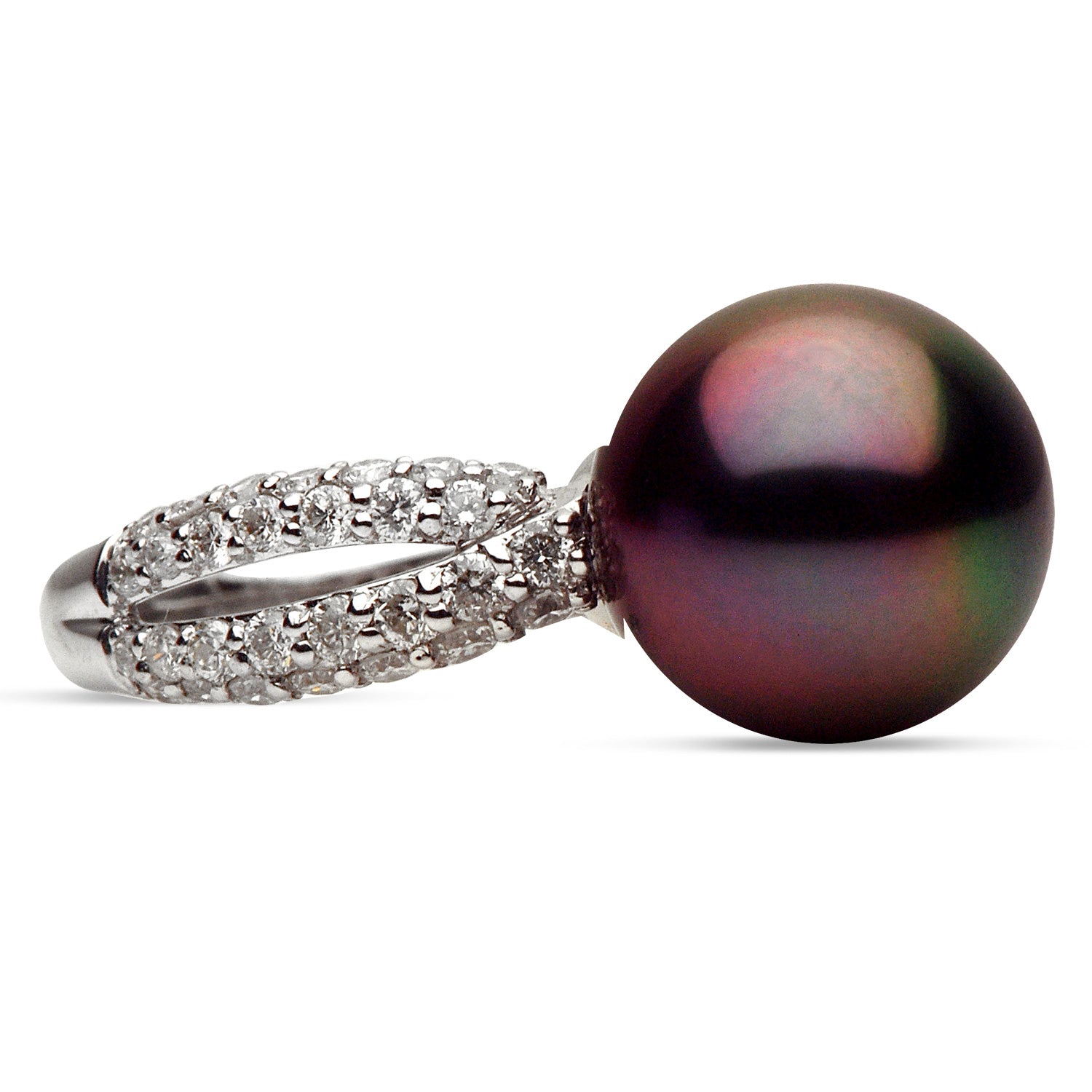 14KW Tahitian Pearl Ring, 10-11mm