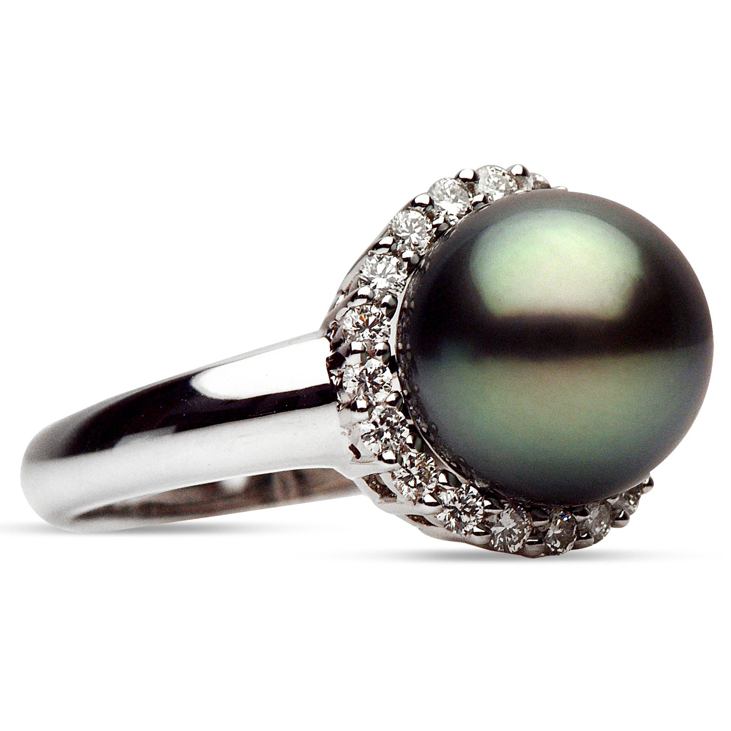 14KW Tahitian Pearl Ring, 10-11mm