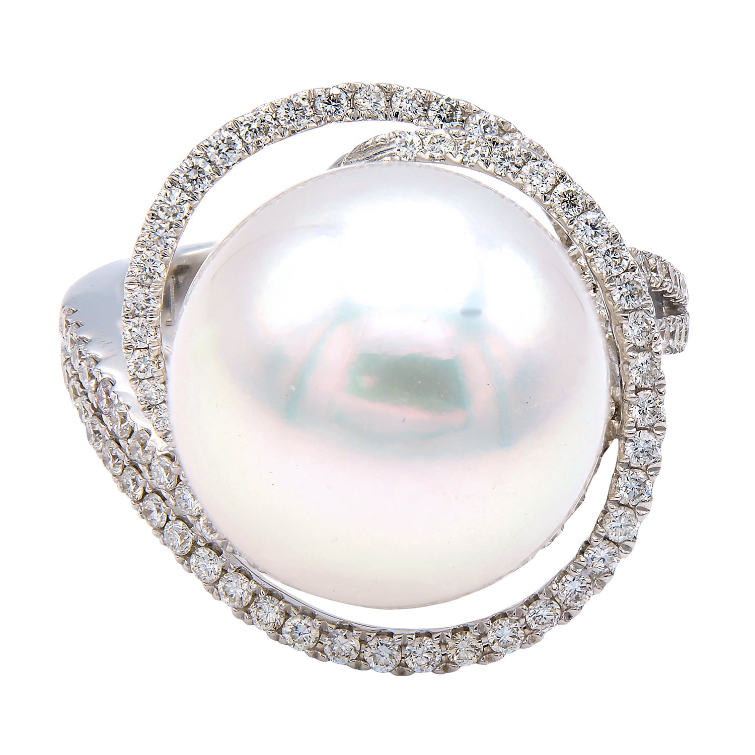 18KW/4.9G S.Sea Ring 93RD-0.60CT 14-15mm