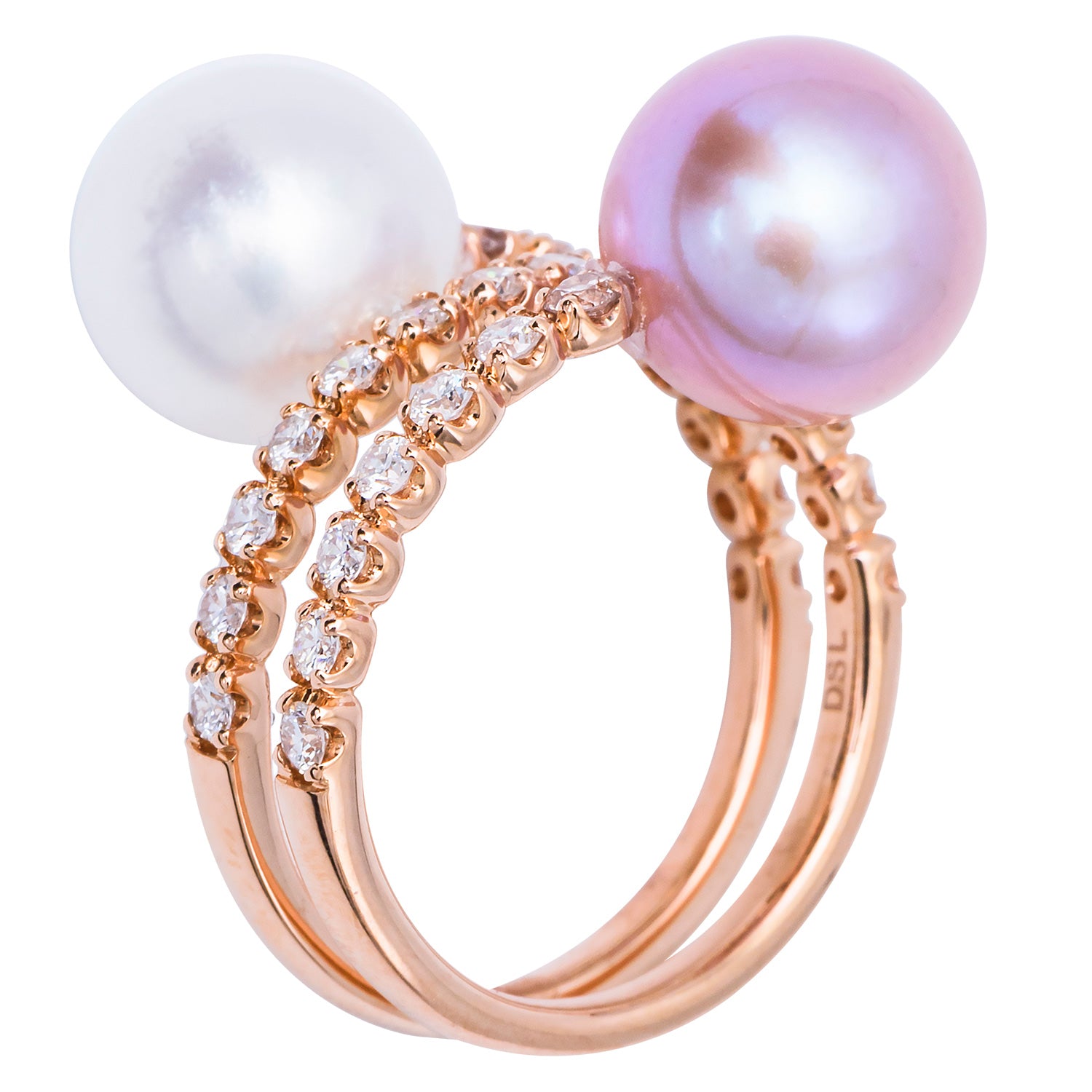 18K Rose Gold Freshwater Pearl Ring, 9.50-10mm