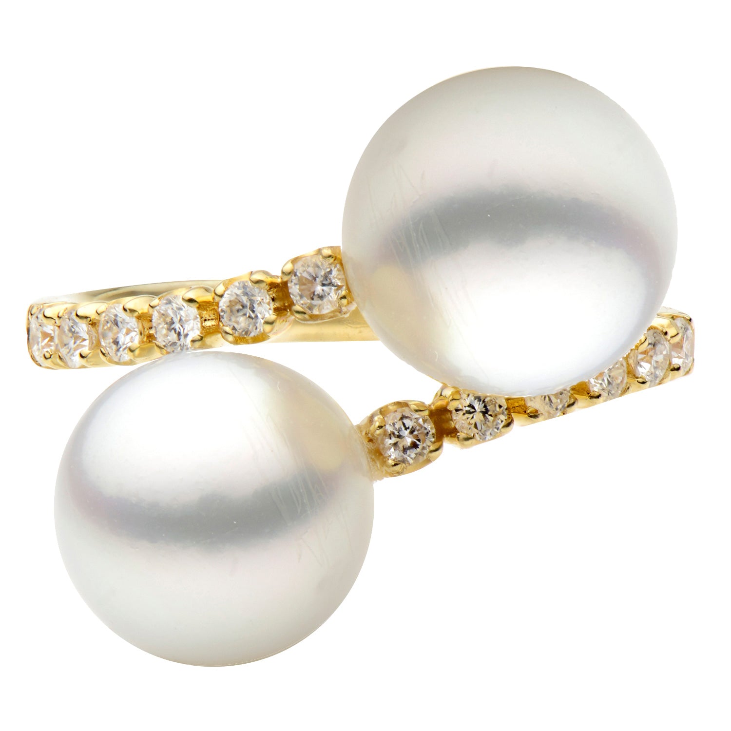R012085Y-F - 18KY-2.2G Ring W.FW 12D-.0.23ct  9-10mm