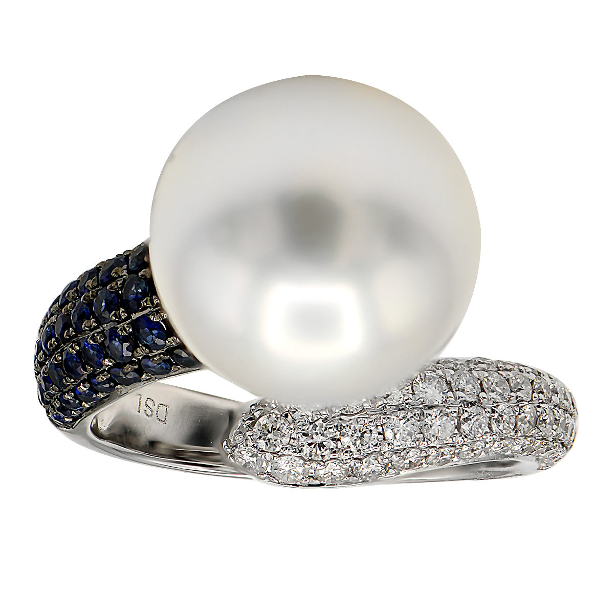 18KW White South Sea Pearl Ring, 12-13mm