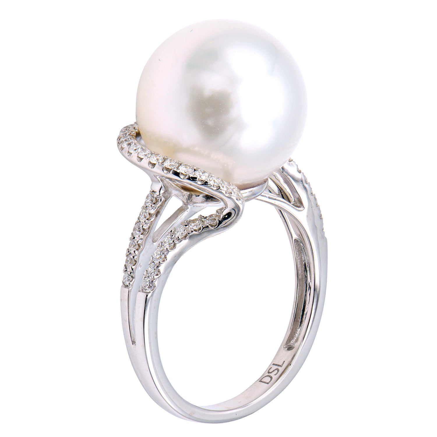 R012188 - 18KW/3.8G S.Sea Ring 49RD-0.30CT 13-14mm