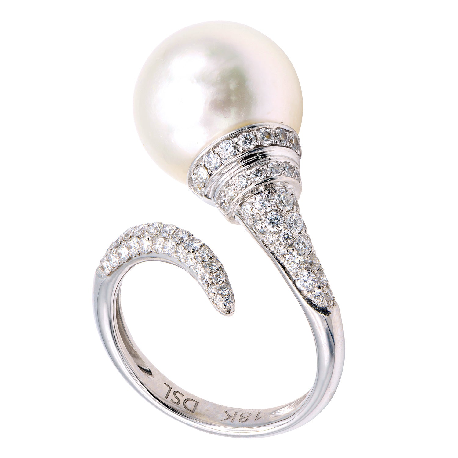 18KW/4.1G S.Sea Ring 85RD-0.79CT 13-14mm