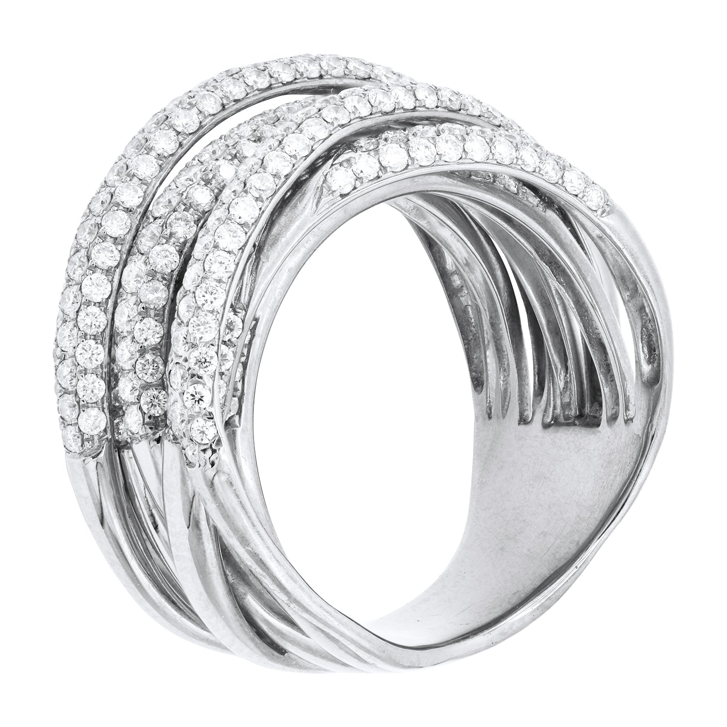 18K White Gold Fashion Diamond Ring, 2.37ct