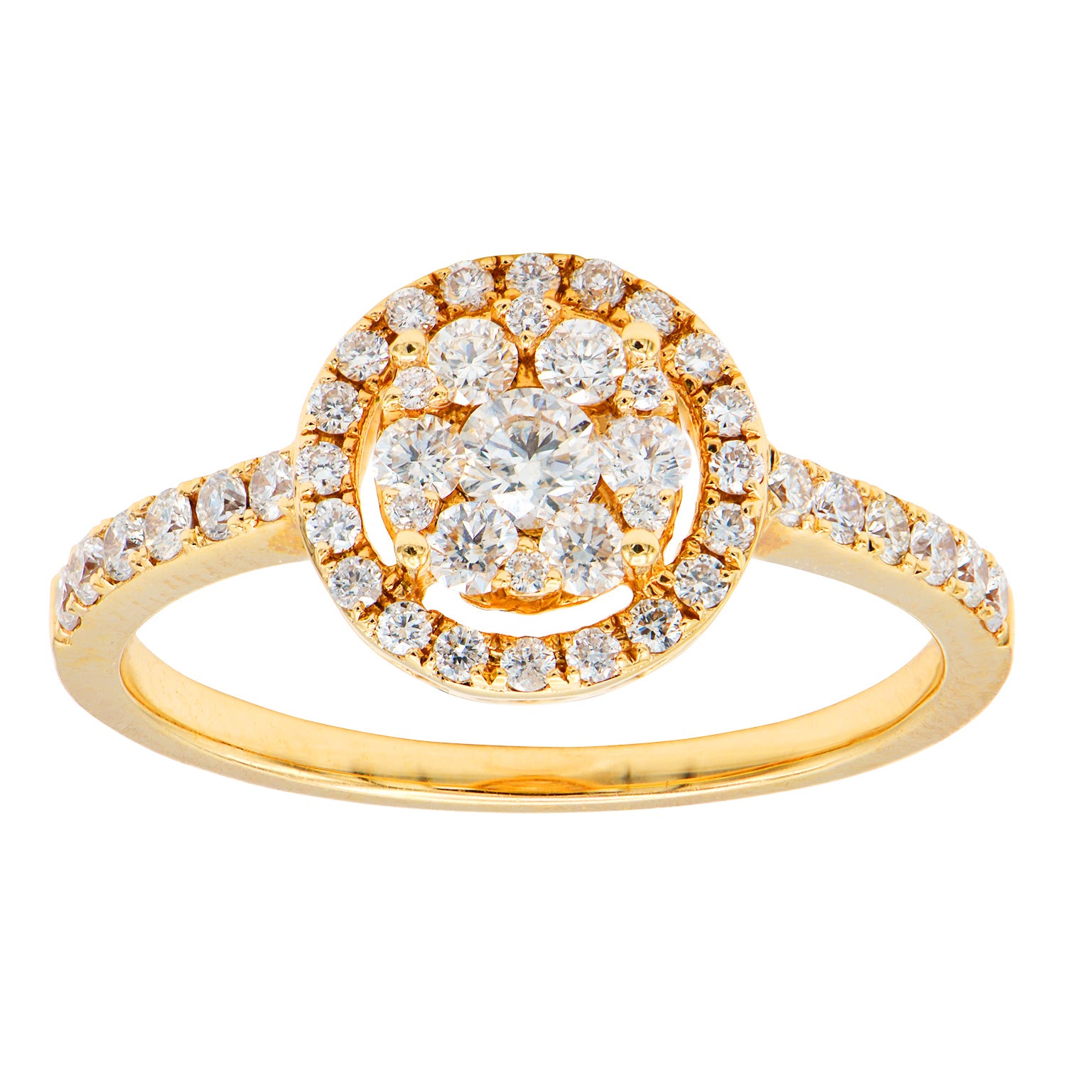 18KR Fashion Diamond Ring