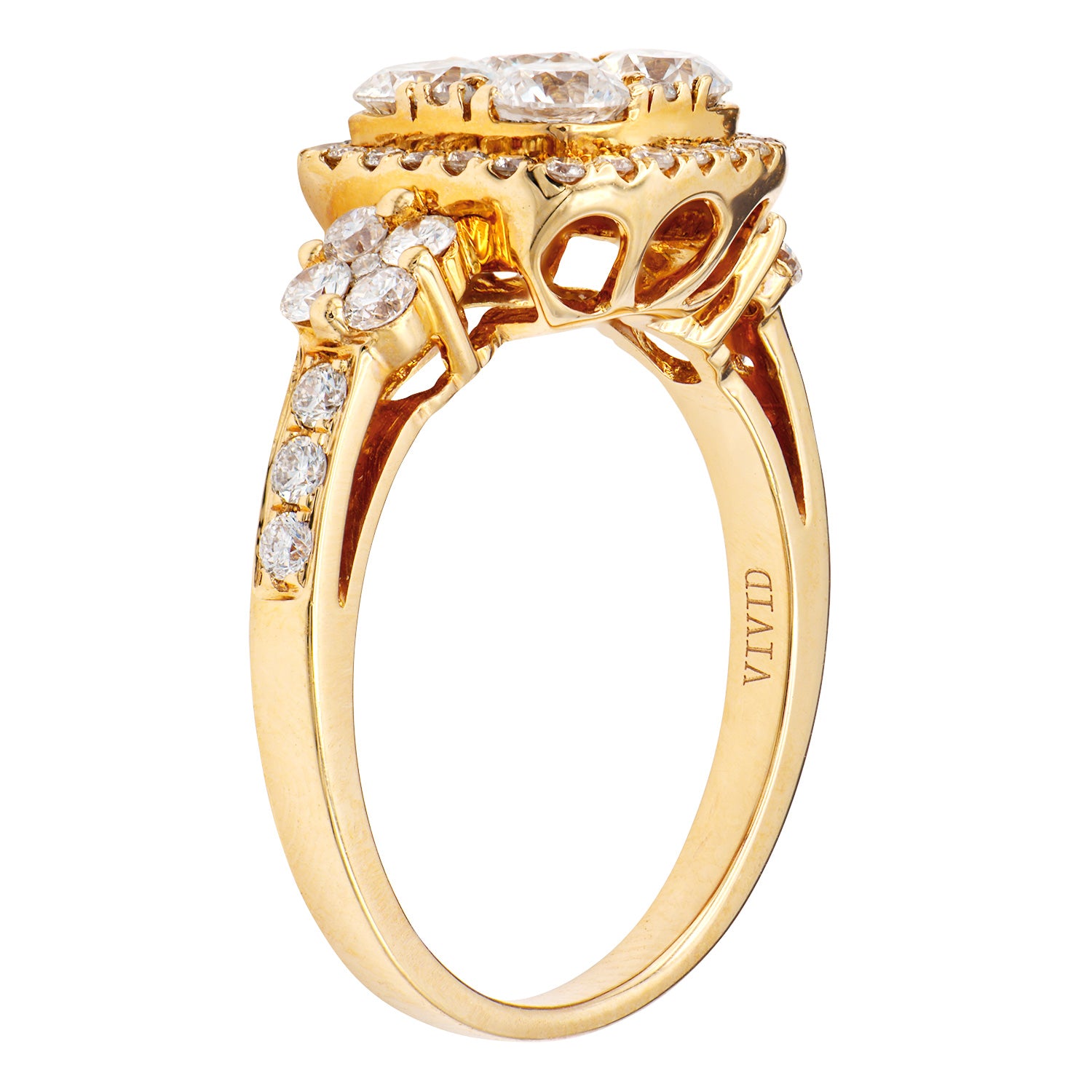 18K Rose Gold Fashion Diamond Ring, 1.32ct