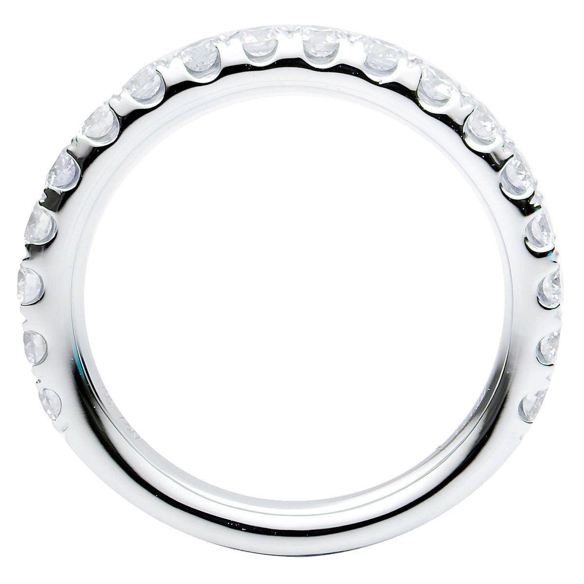 18K White Gold Diamond Band, 1.11ct
