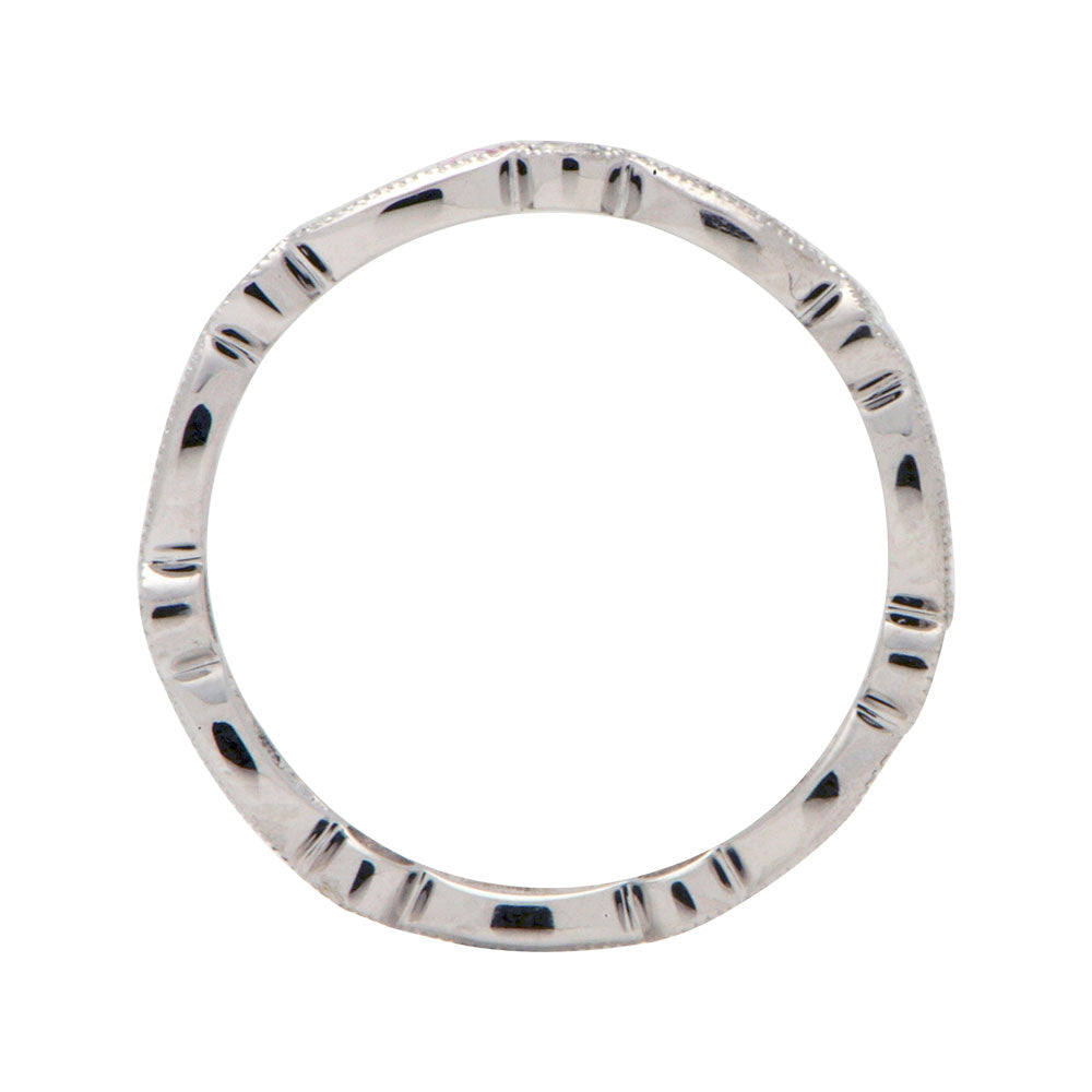18K White Gold Diamond Band, 0.51ct